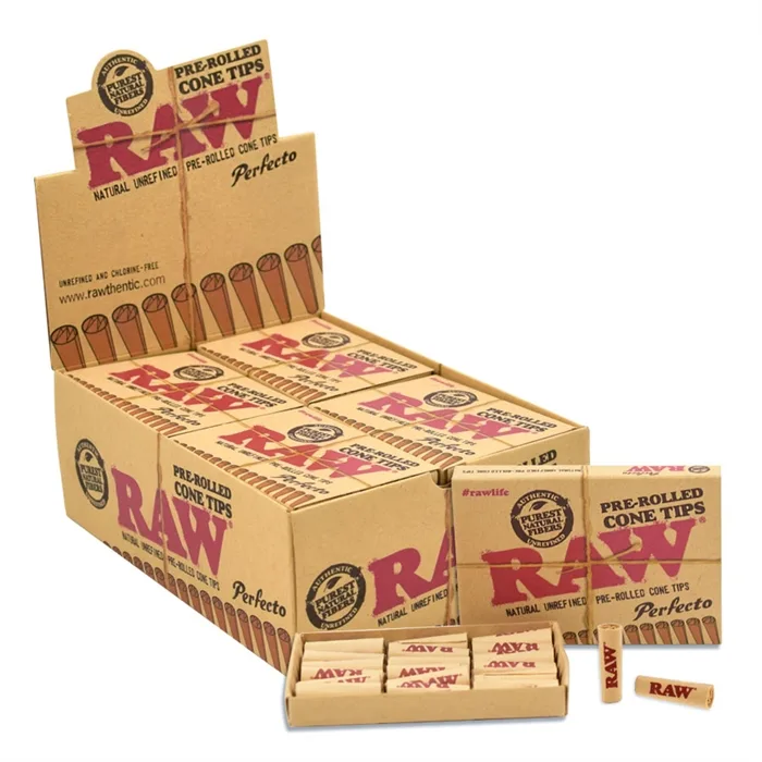 RAW Prerolled Cone Tips 21stk