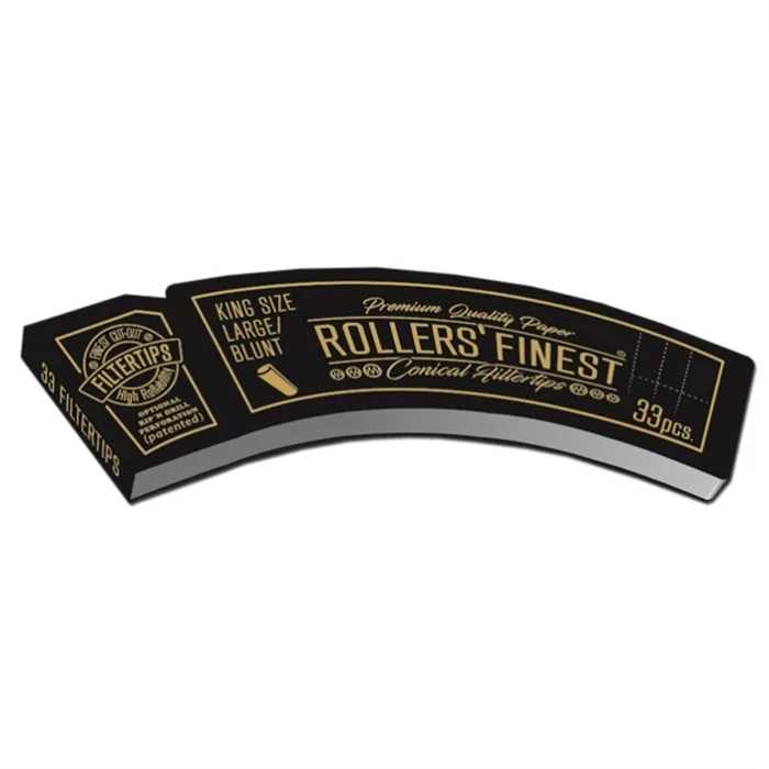 Rollers Finest King Size Large Blunt Black Filter Tips