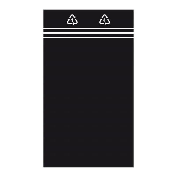 Lynlåsposer 40 x 60 mm Sort