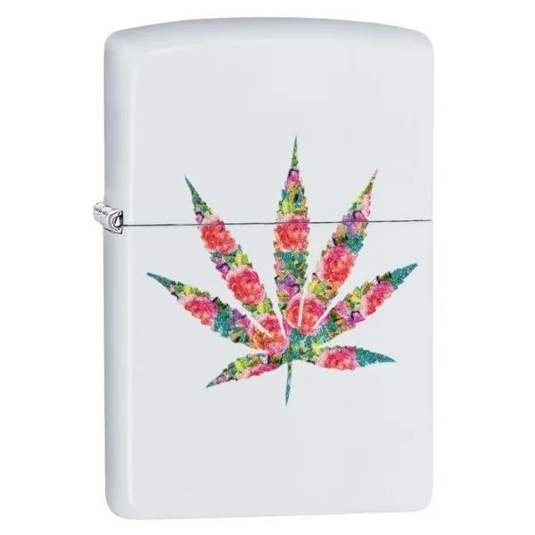 Zippo Lighter Classic Cannabis Herringbone Sweep