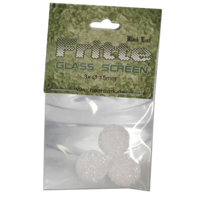 Black Leaf - Frit Glas Riste 15 mm