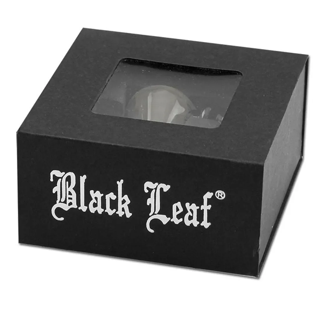 Black Leaf - Glass Art Black Swirl Bowl SG 14,5 - Billede 3