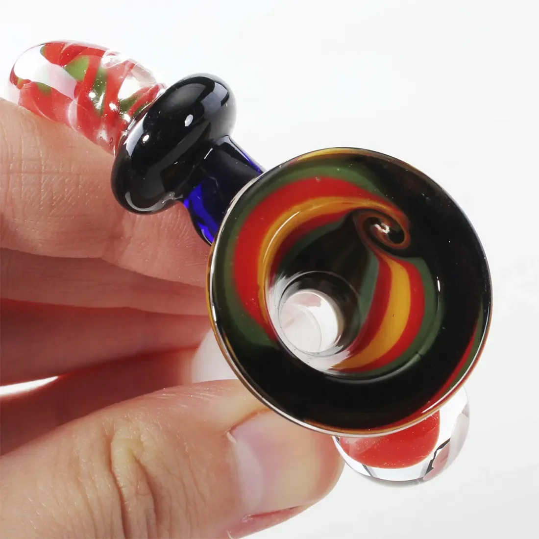 Black Leaf - Glass Art Sani Swirl Bowl SG 14,5 - Billede 2