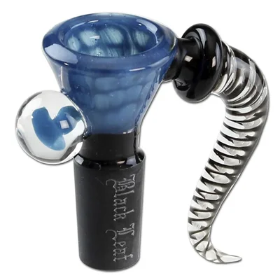 Black Leaf - Glass Art Teal Dots Bowl SG 14,5