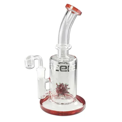 Blaze Glass - Virus Ball Dab Rig Rød 24 cm