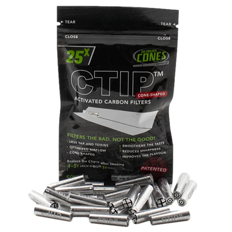 Koniske Alu-Carbon Filtre 25 stk | C-TIP