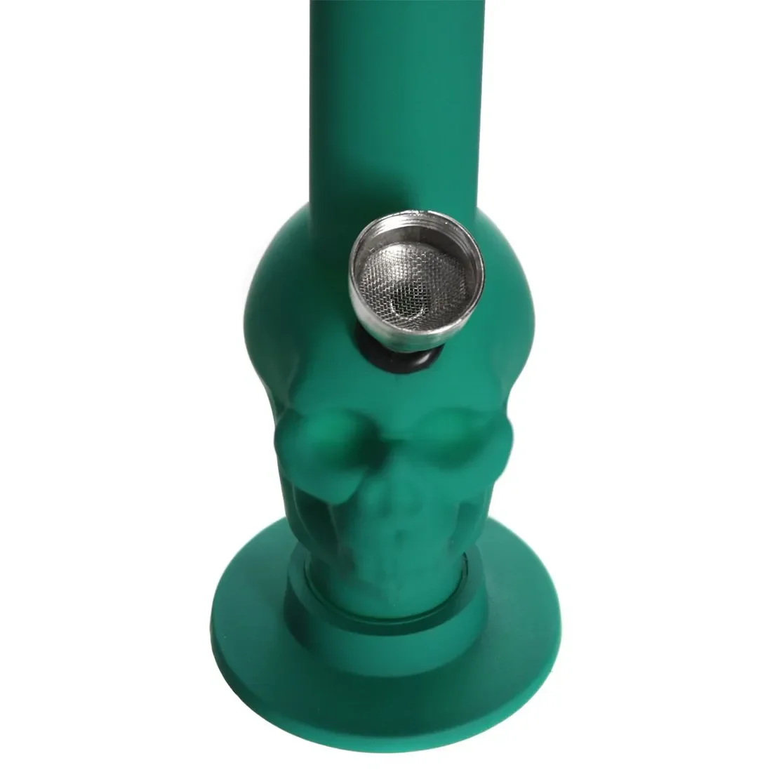 Champ HIGH - Mini Rubber Skull Bong Green 15 cm - Billede 3