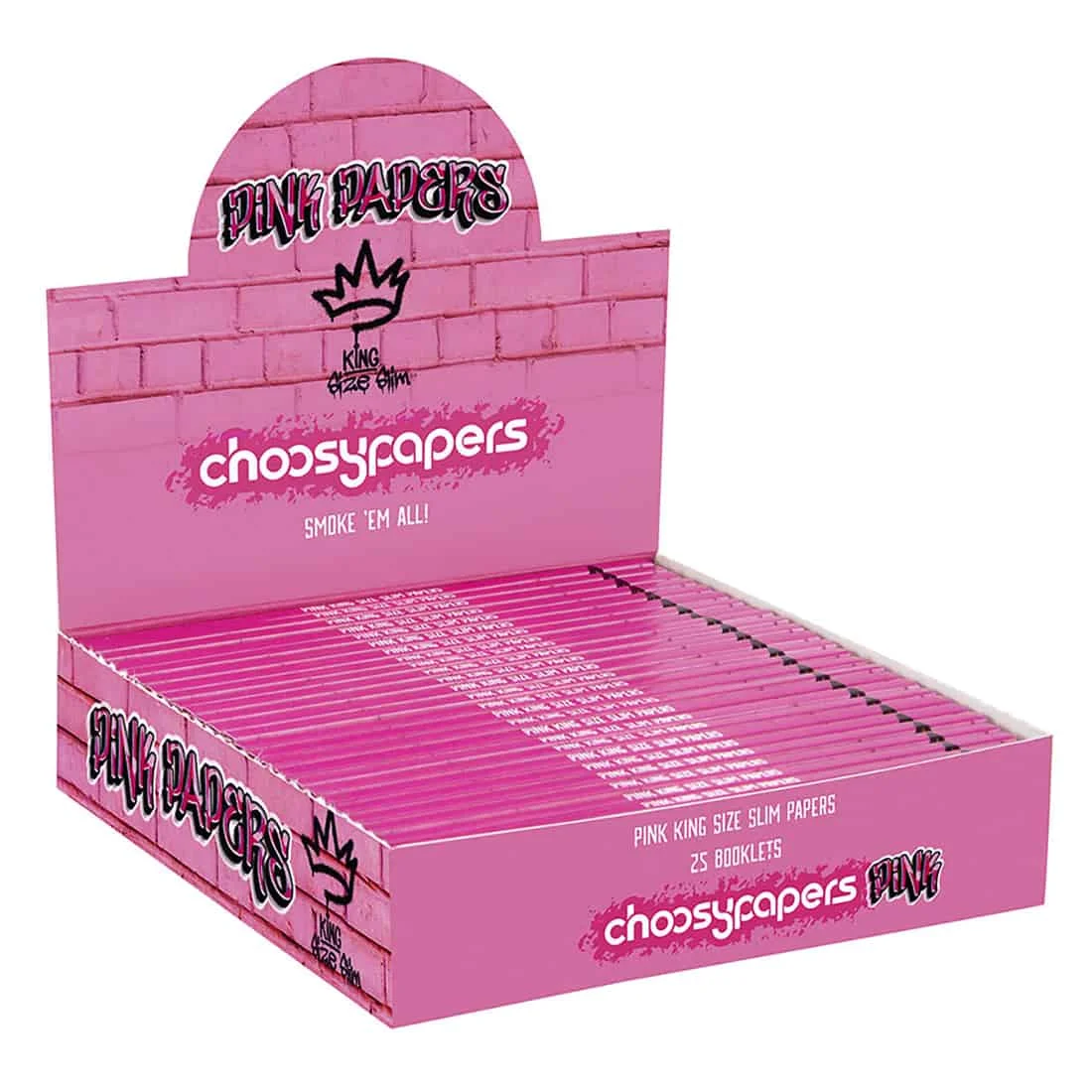 Choosypapers - PINK GRAFFITI King Size Slim - Billede 2