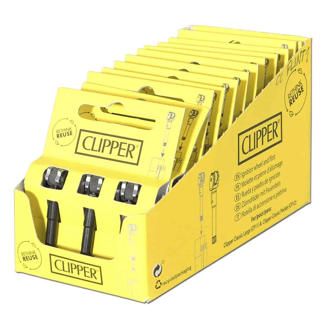 Clipper Lighter - Flint System 3 stk - Billede 2