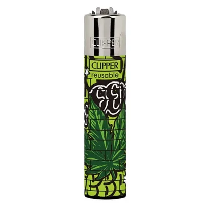 Clipper Lighter - Urban Weed Green