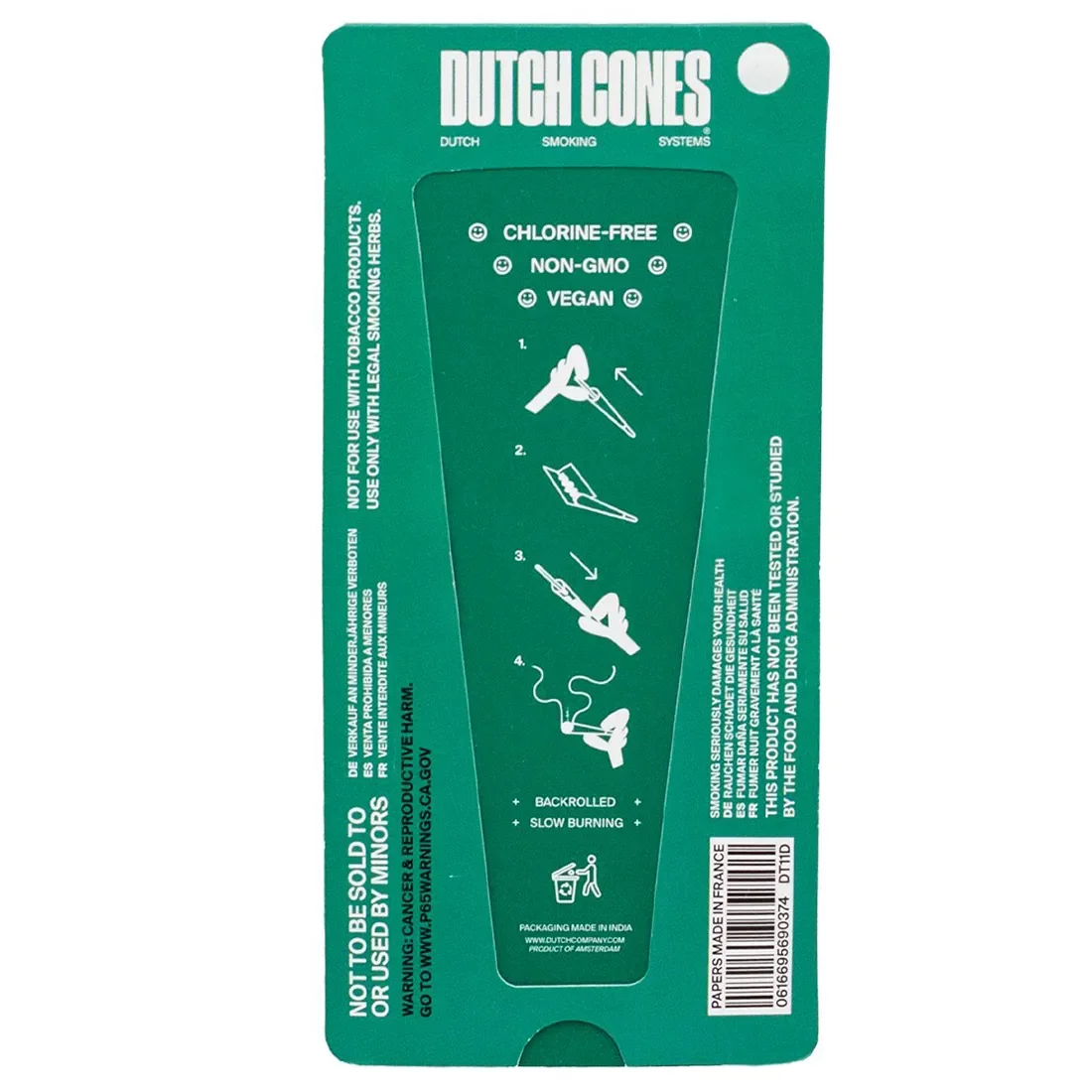 Dutch Cones - Green Organic King Size Cones 3 stk - Billede 4