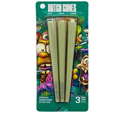 Dutch Cones - Green Organic King Size Cones 3 stk