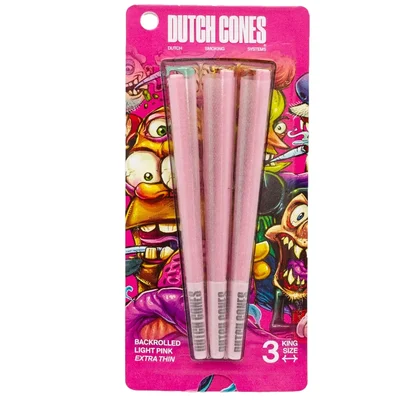 Dutch Cones - Pink King Size Cones 3 stk