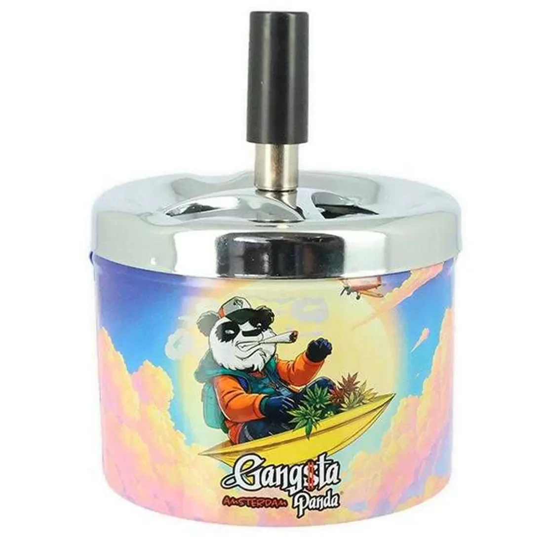 Gangsta Panda - Paper Airplane Spinning Ashtray - Billede 2