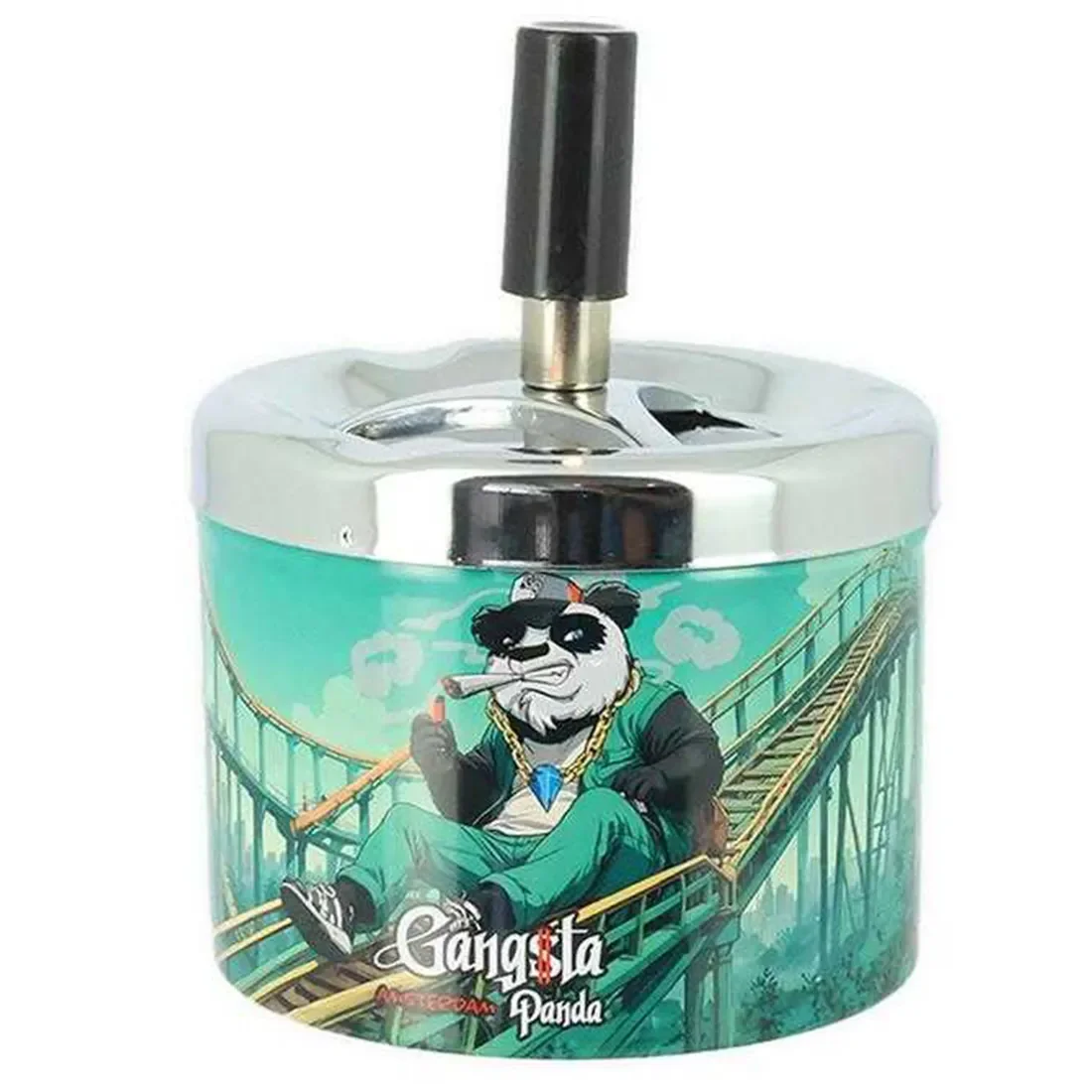 Gangsta Panda - Roller Coaster Spinning Ashtray - Billede 2