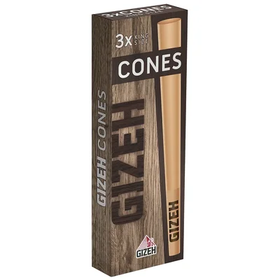 GIZEH - Brown King Size Cones 3 stk