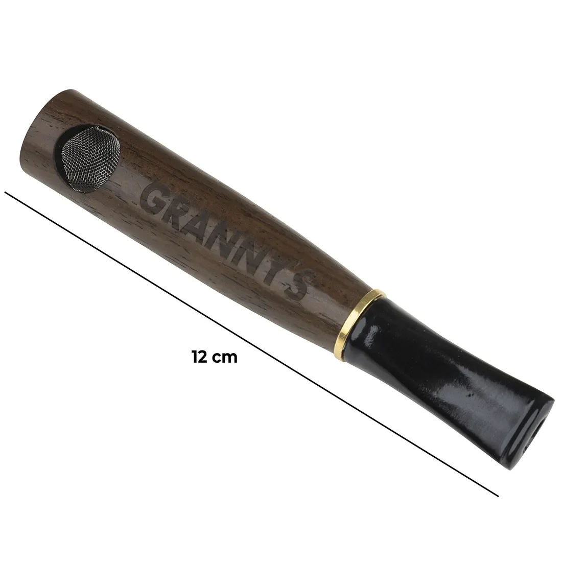 GRANNY'S WEED - Aktiv Kul Træ Pibe 120 mm - Billede 3