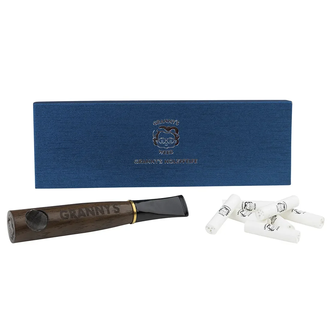 GRANNY'S WEED - Aktiv Kul Træ Pibe 120 mm - Billede 4