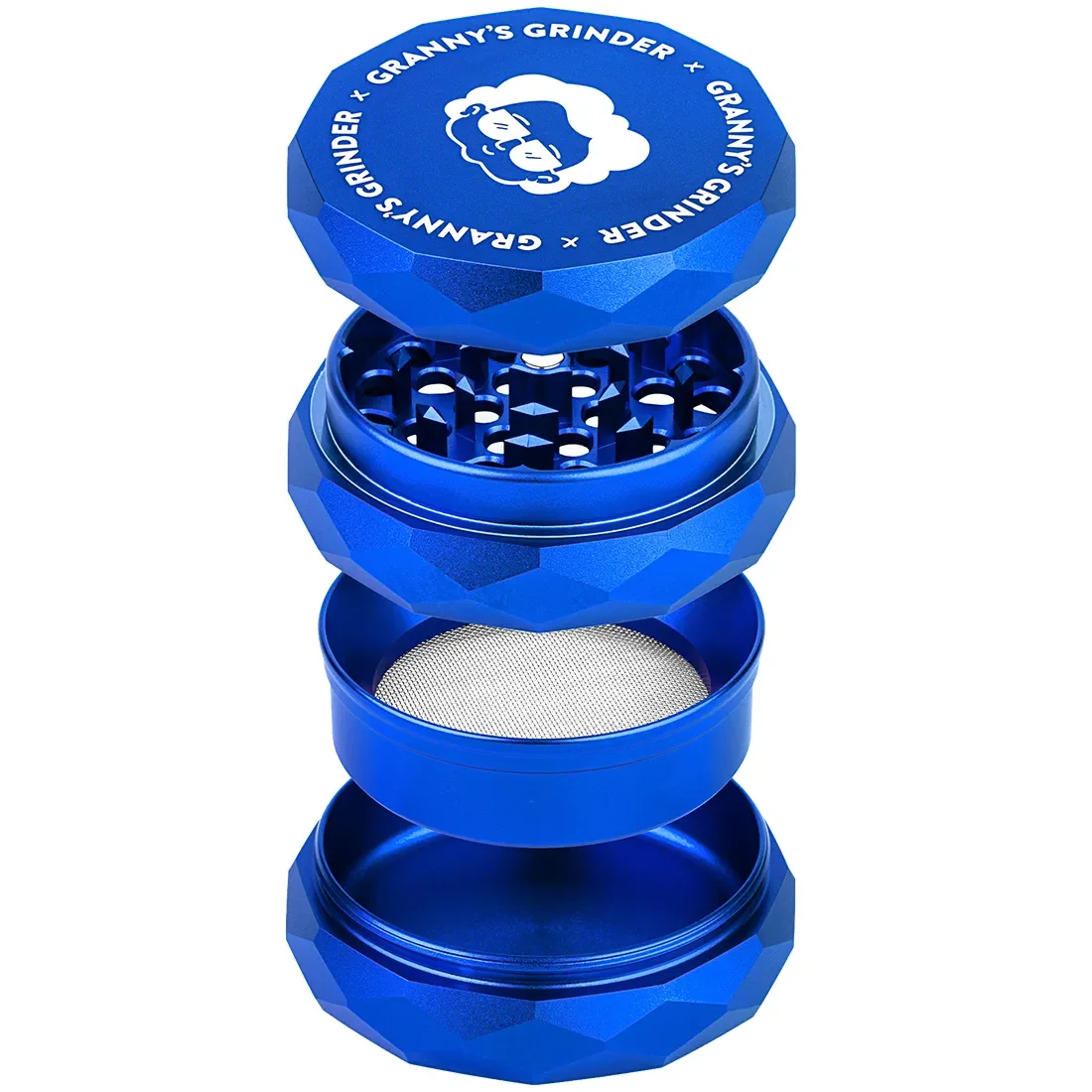 GRANNY'S WEED - Hazy Hex Grinder Blue Ø55 - Billede 2