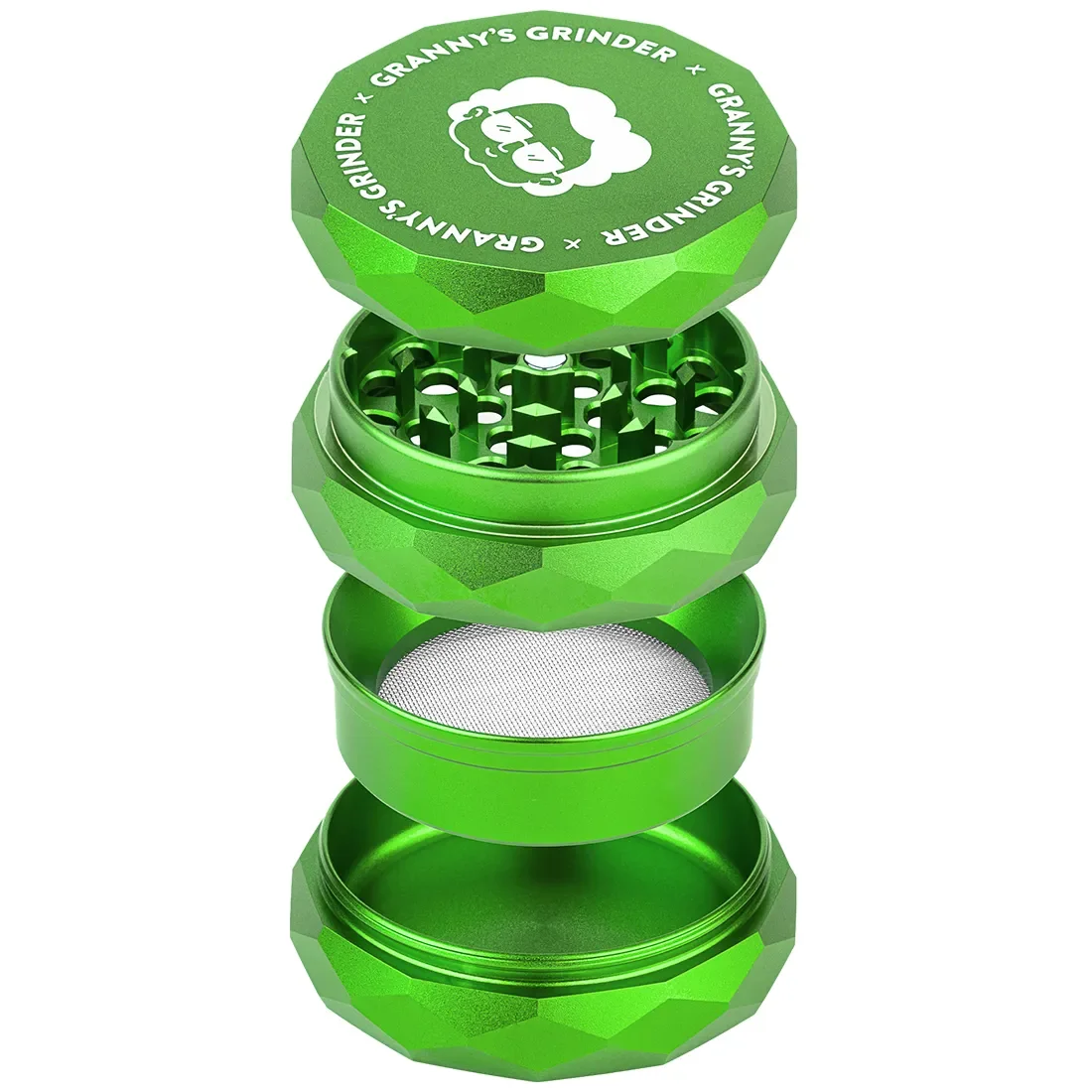 GRANNY'S WEED - Hazy Hex Grinder Green Ø55 - Billede 2