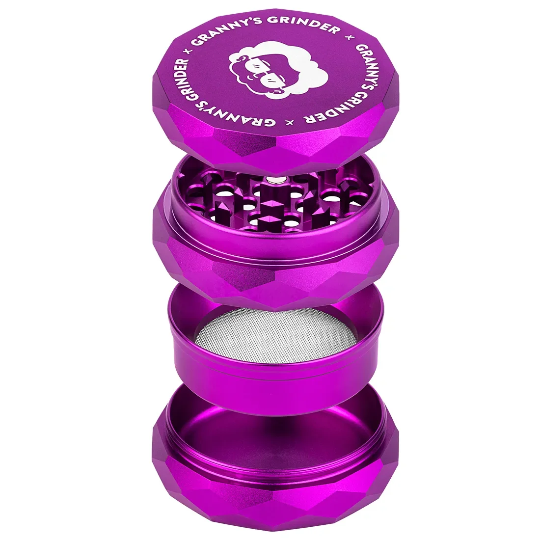 GRANNY'S WEED - Hazy Hex Grinder Purple Ø55 - Billede 2