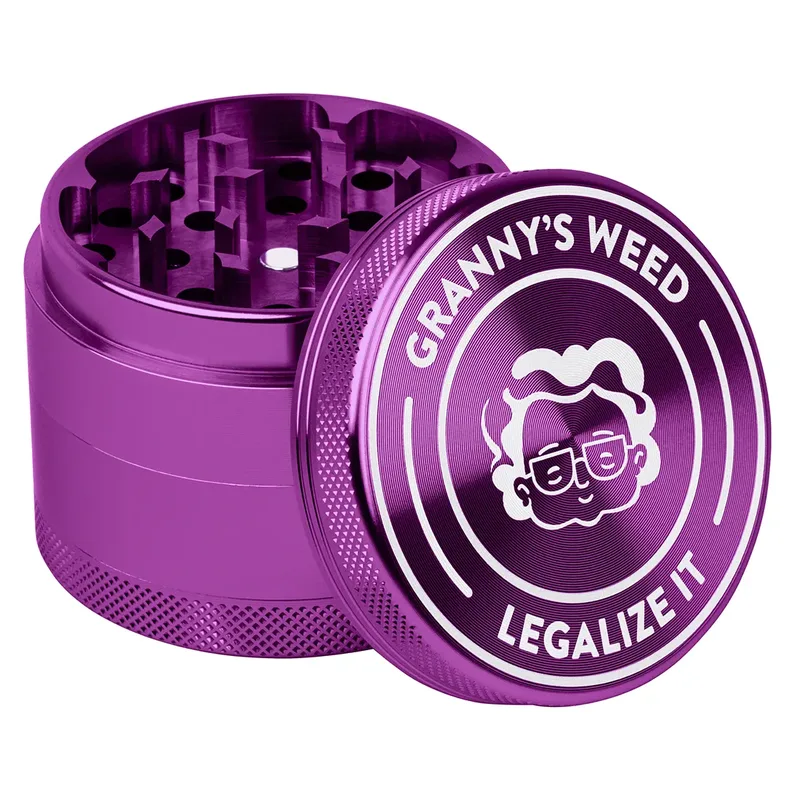 Lilla Aluminium Grinder Ø55mm (3-rum) | GRANNY’S WEED - Grindere