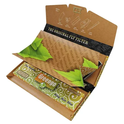 Greengo - Tray Set m/ Black Silk Filtertips