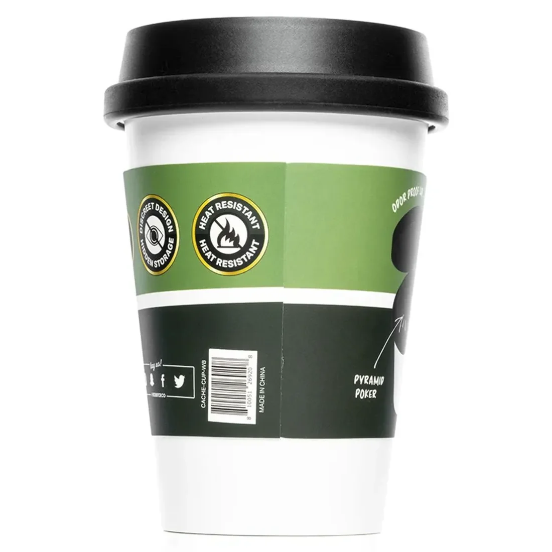 HEMPER Tech - Cache Cup Hvid Røgfri Askebæger - Billede 3