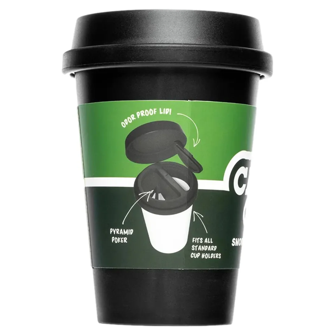 HEMPER Tech - Cache Cup Sort Røgfri Askebæger - Billede 2