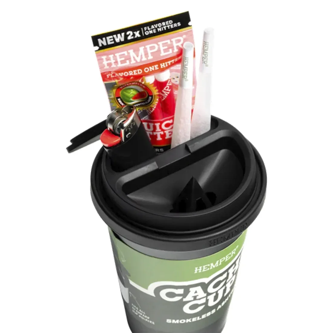 HEMPER Tech - Cache Cup Sort Røgfri Askebæger - Billede 8