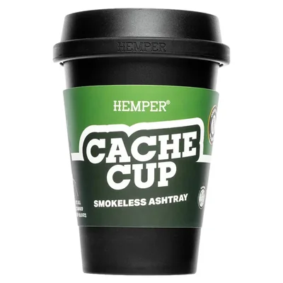 HEMPER Tech - Cache Cup Sort Røgfri Askebæger