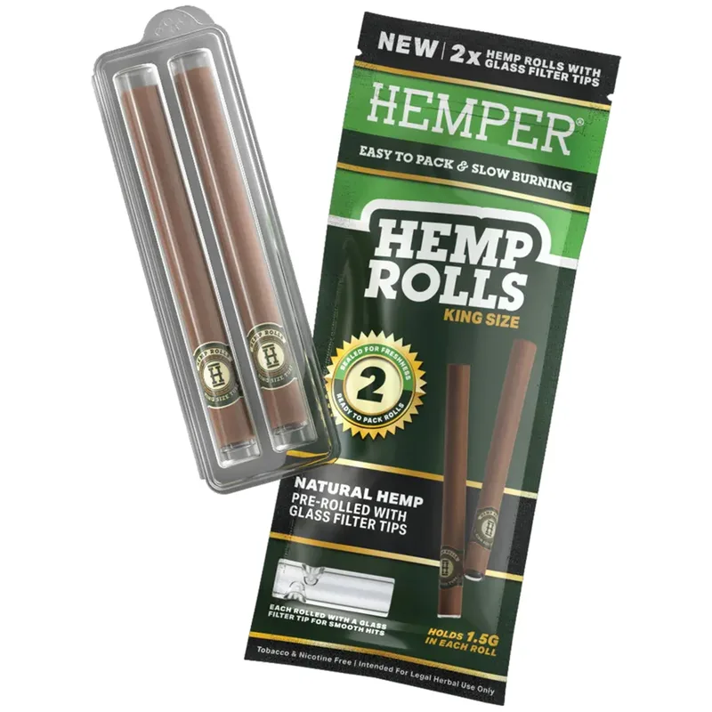 King Size Blunt m. Glas Filtertip | HEMPER Tech