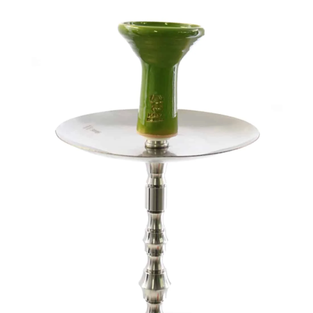 Kaya Shisha - Glazed Deep Clay Funnel Green 105 mm - Billede 4