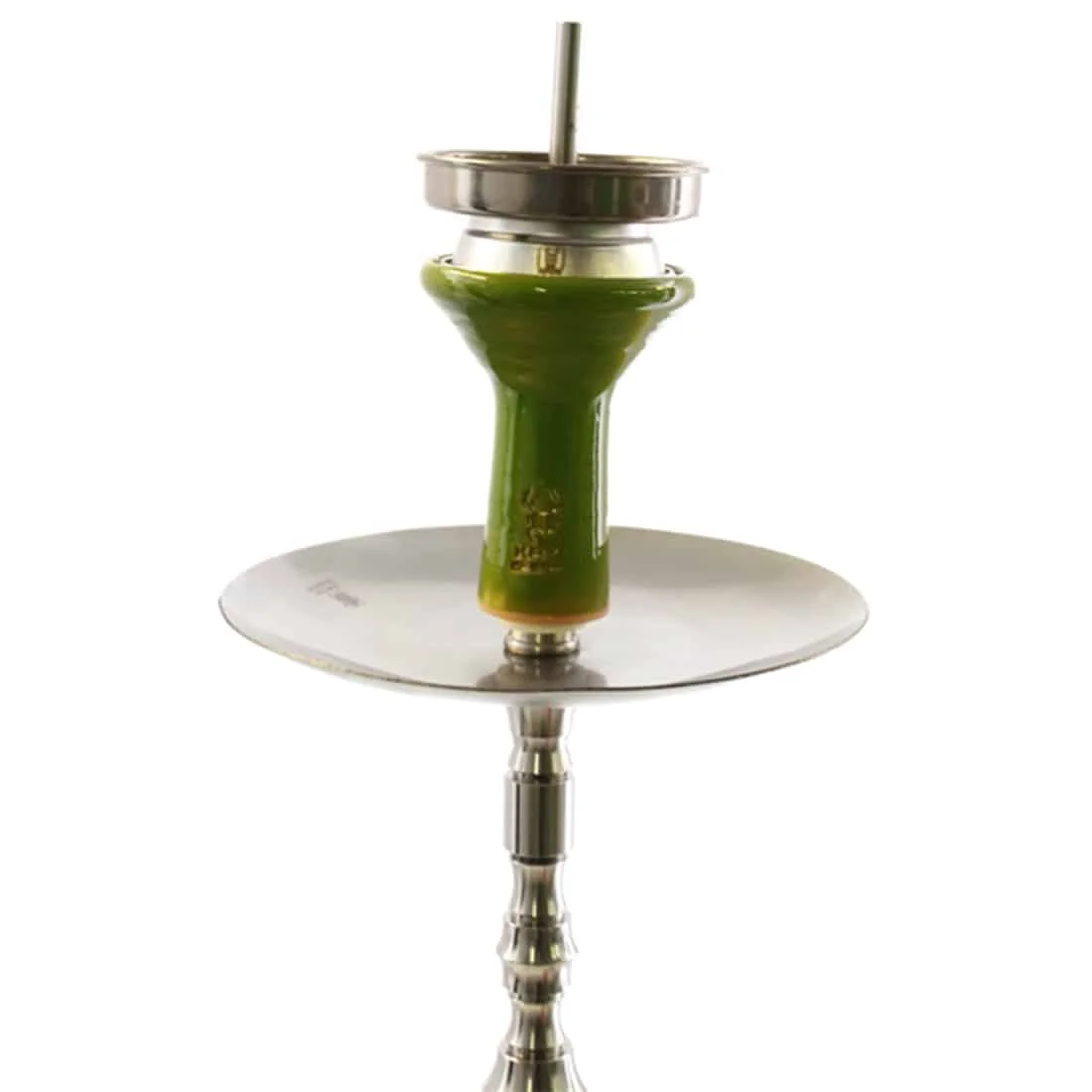 Kaya Shisha - Glazed Deep Clay Funnel Green 105 mm - Billede 5