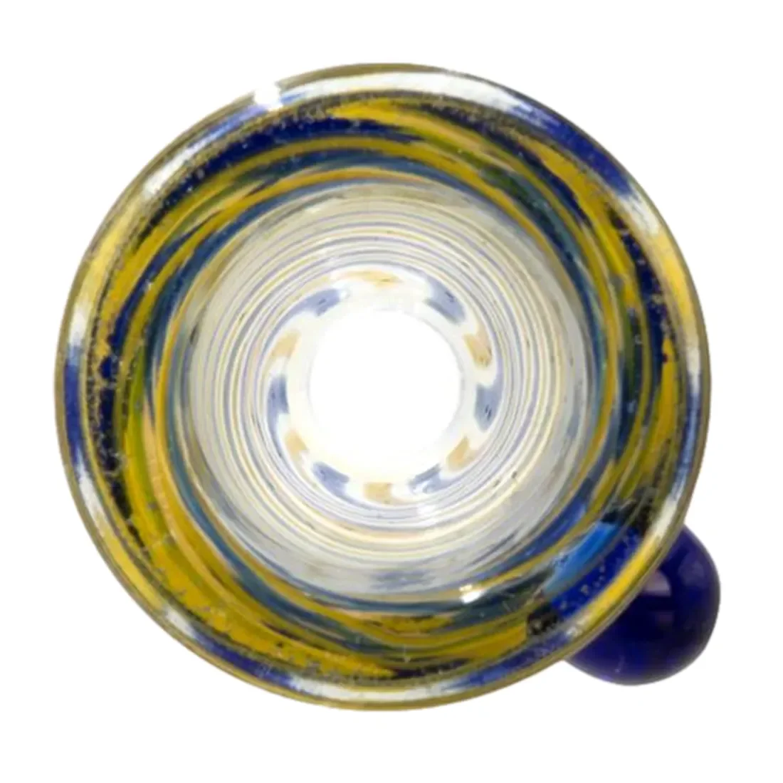 KNIST - Batik Cone Bowl Blue & Yellow SG 18,8 - Billede 2