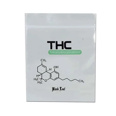 Lynlåsposer - Black Leaf THC 35x35mm 100 stk