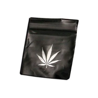 Lynlåsposer - Black Silver Leaf Large 80x60mm 100 Stk