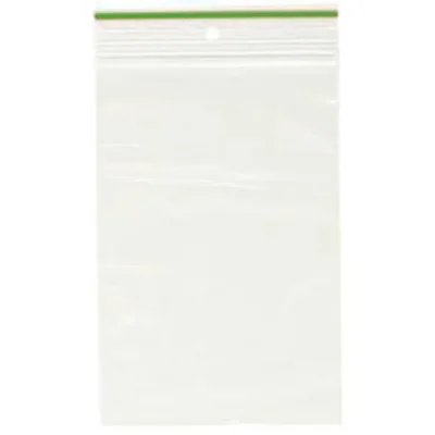 Lynlåsposer - Grøn Plain 55x65mm 100 stk