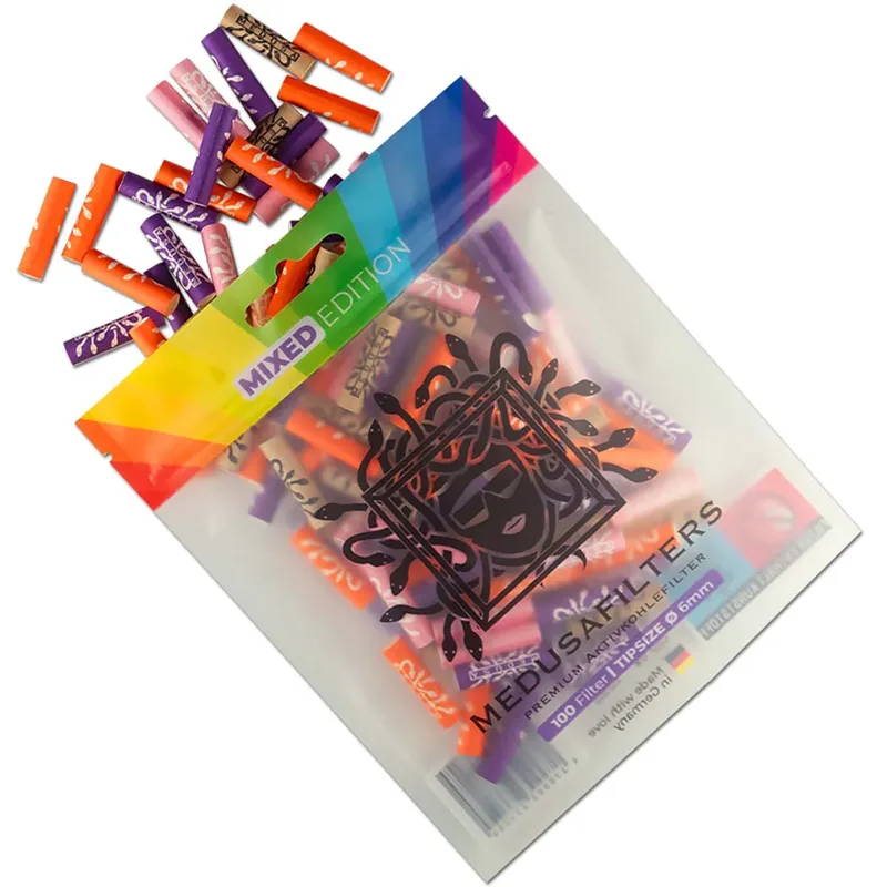 Aktivt Kul Filtertips Mixed Edition 100 stk | Medusa
