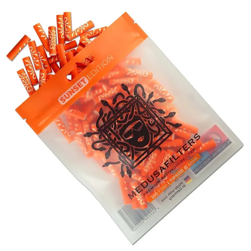 Aktivt Kul Filtertips Sunset Edition 100 stk | Medusa