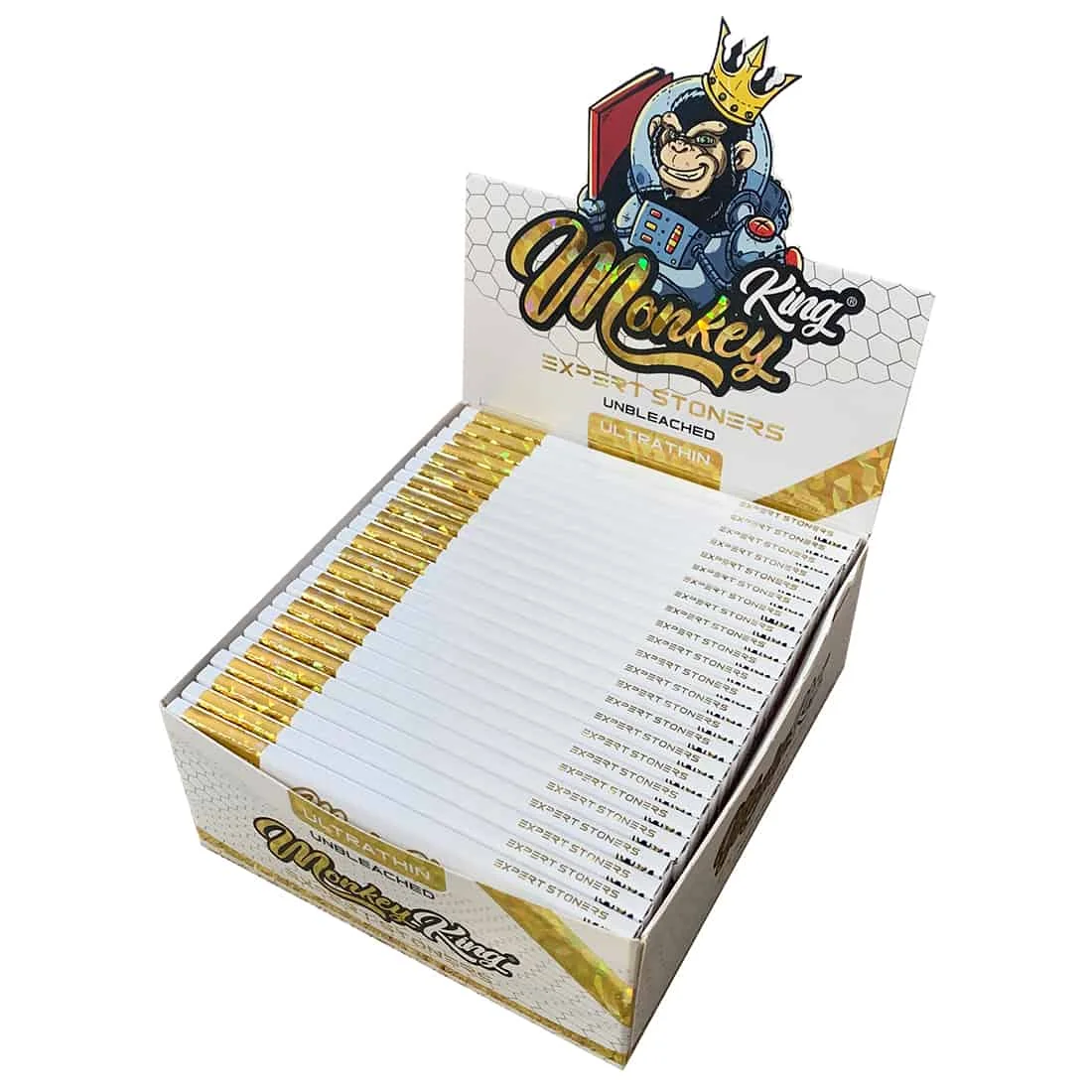 Monkey King - Expert Stoners Unbleached Ultra Thin King Size Slim - Billede 2