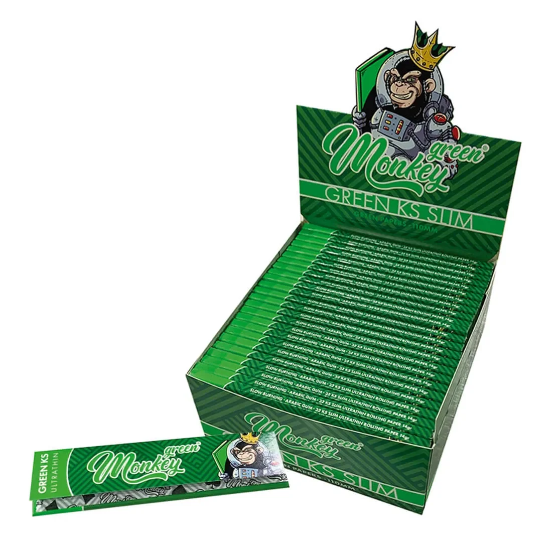 Monkey King - Green King Size Slim - Billede 2