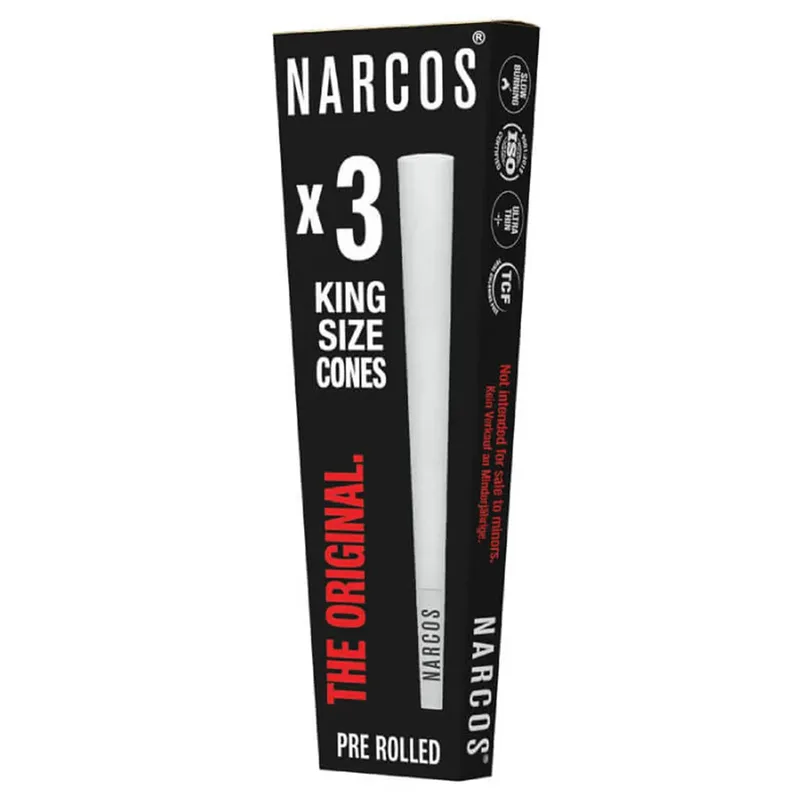 Narcos White Edition Cones 3 stk King Size