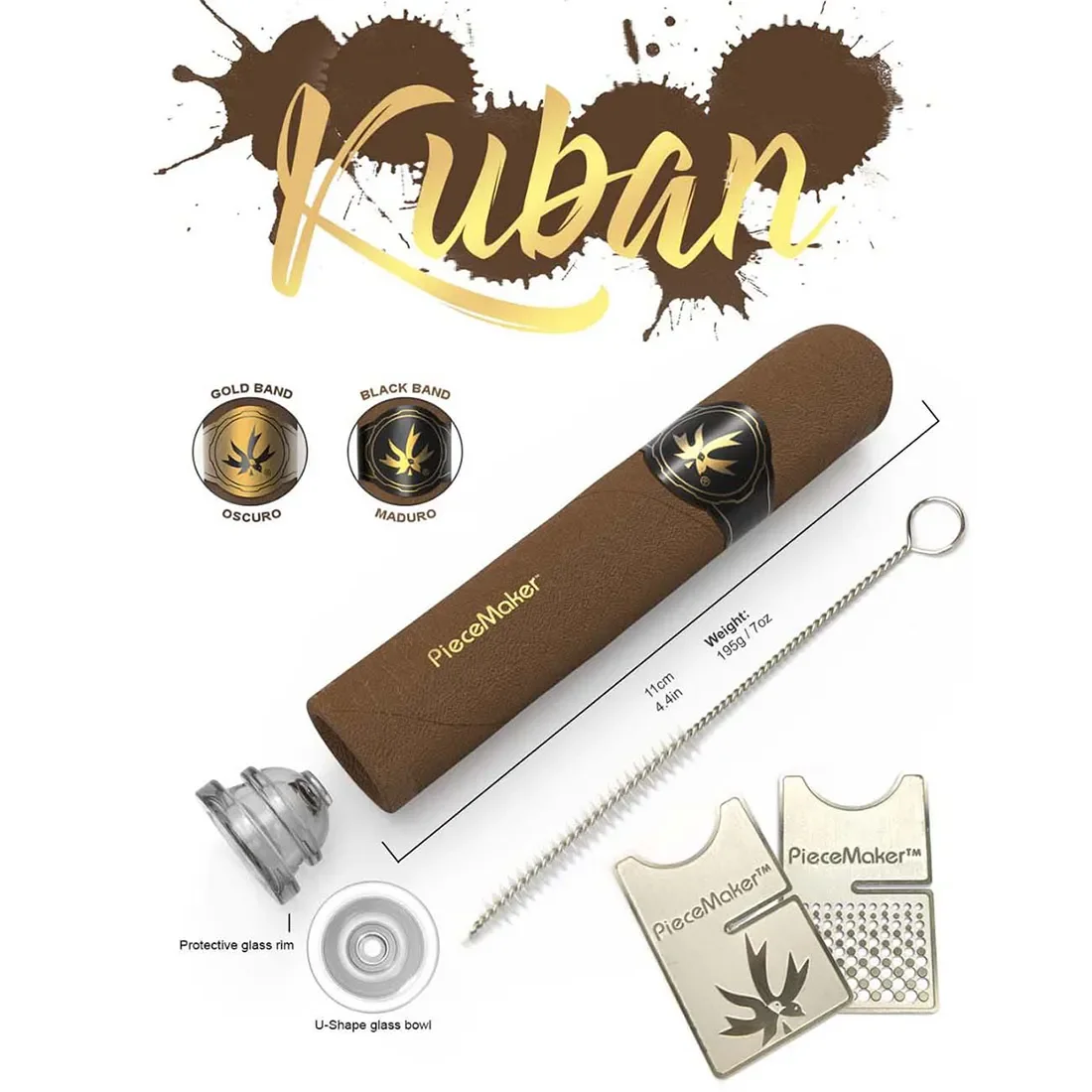 PieceMaker - Kuban MADURO Silicone Pipe 110 mm - Billede 2