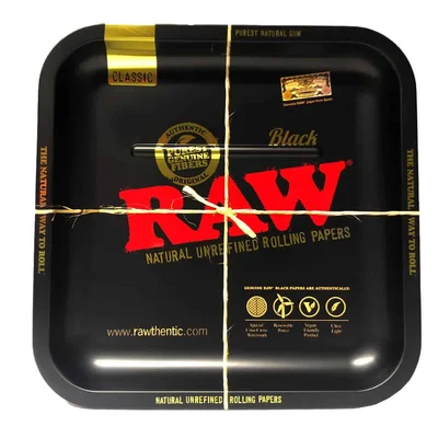RAW - Black Square Metal Tray