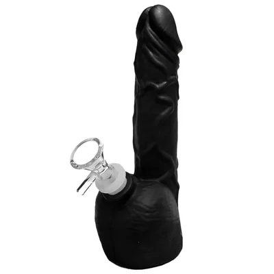 Scott - Sort Penis Silikone Bong 20 cm