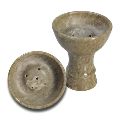 Shisha Bowl - Soapstone m/ Dome Chamber 80 mm