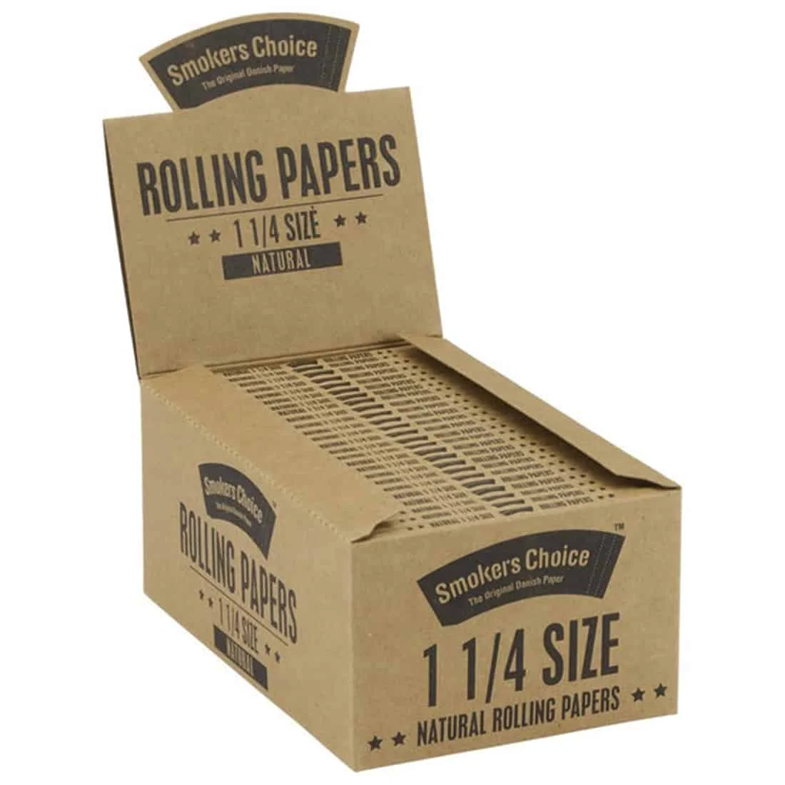 Smokers Choice - Rolling Papers Natural 1 1/4 Size - Billede 3