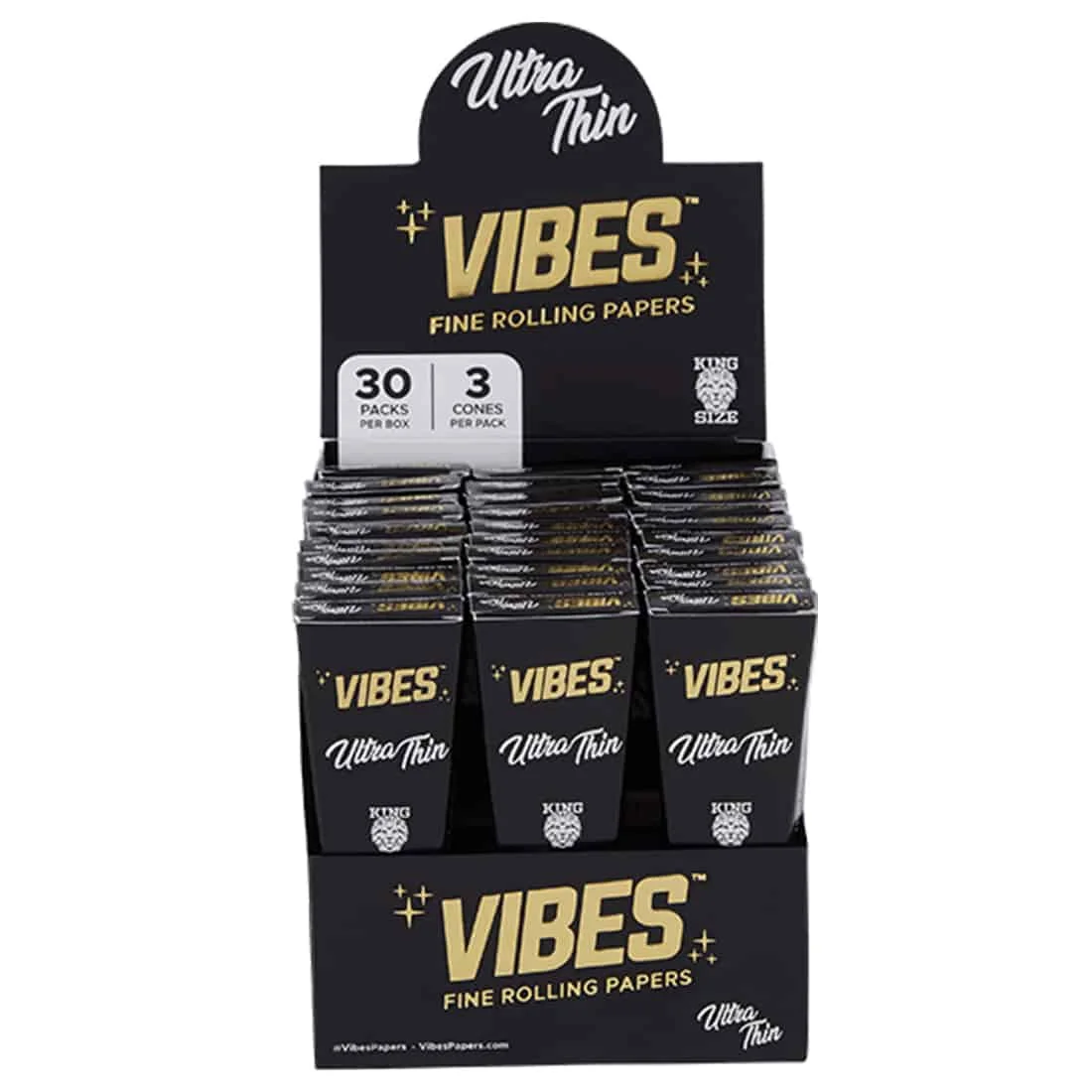 Vibes - Cones Ultra Thin King Size 3 stk - Billede 3