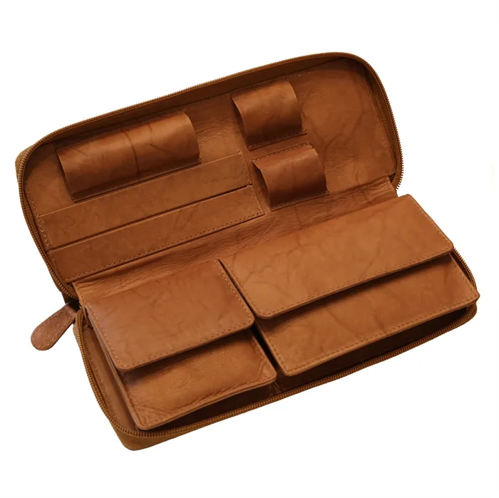 Tobakspung Ægte Kalve Læder Vintage